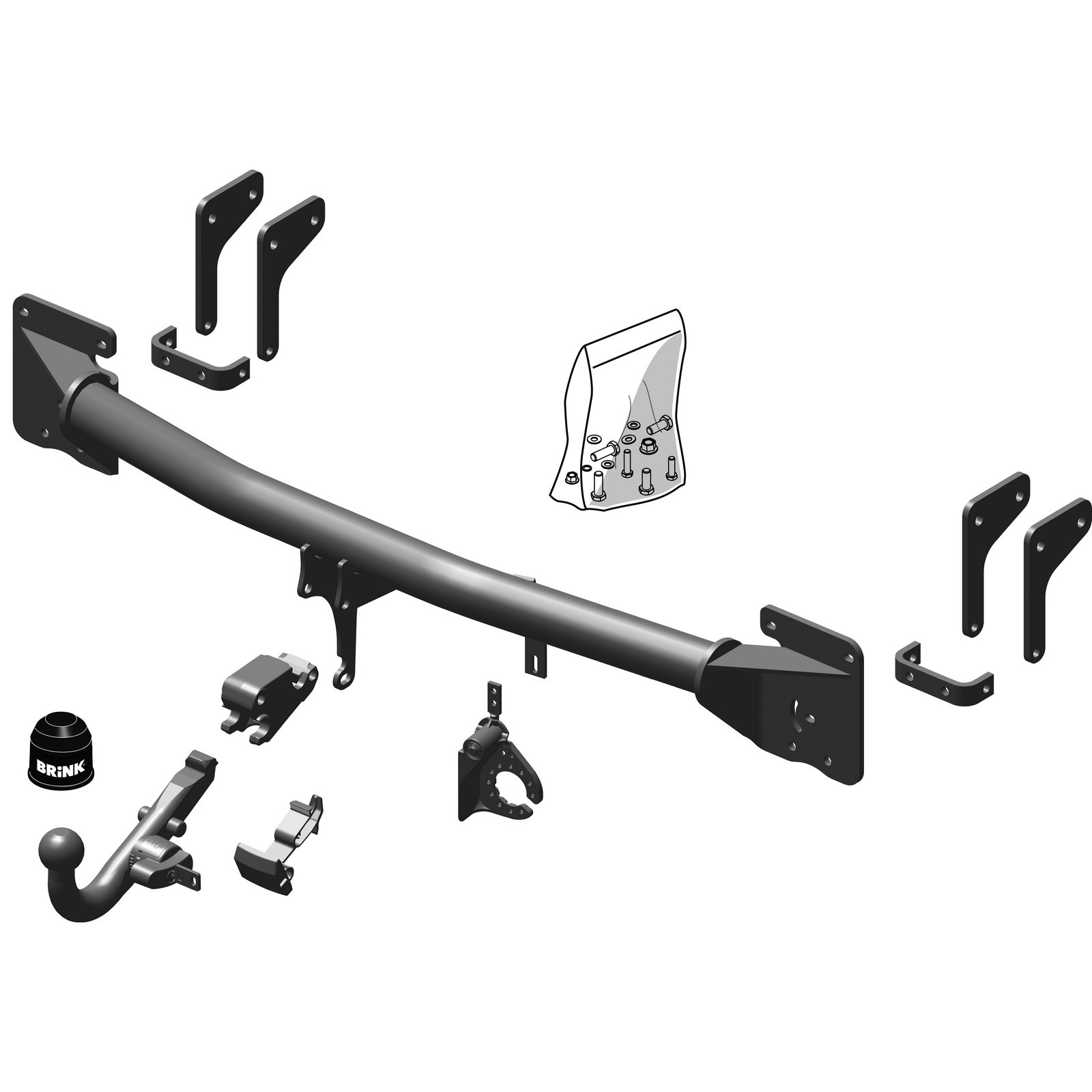 Brink Towbar for Mitsubishi Outlander III 20122015 Detachable Tow