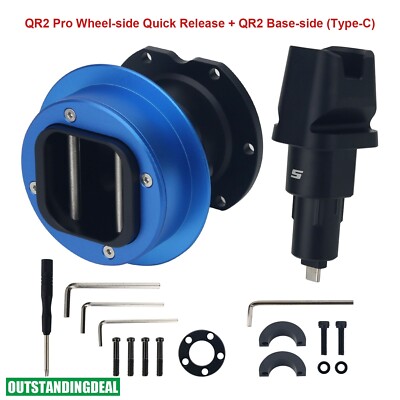 Simplayer Accessories Blue QR2 Pro Wheel-side Quick Release + QR2 Base-side ot25