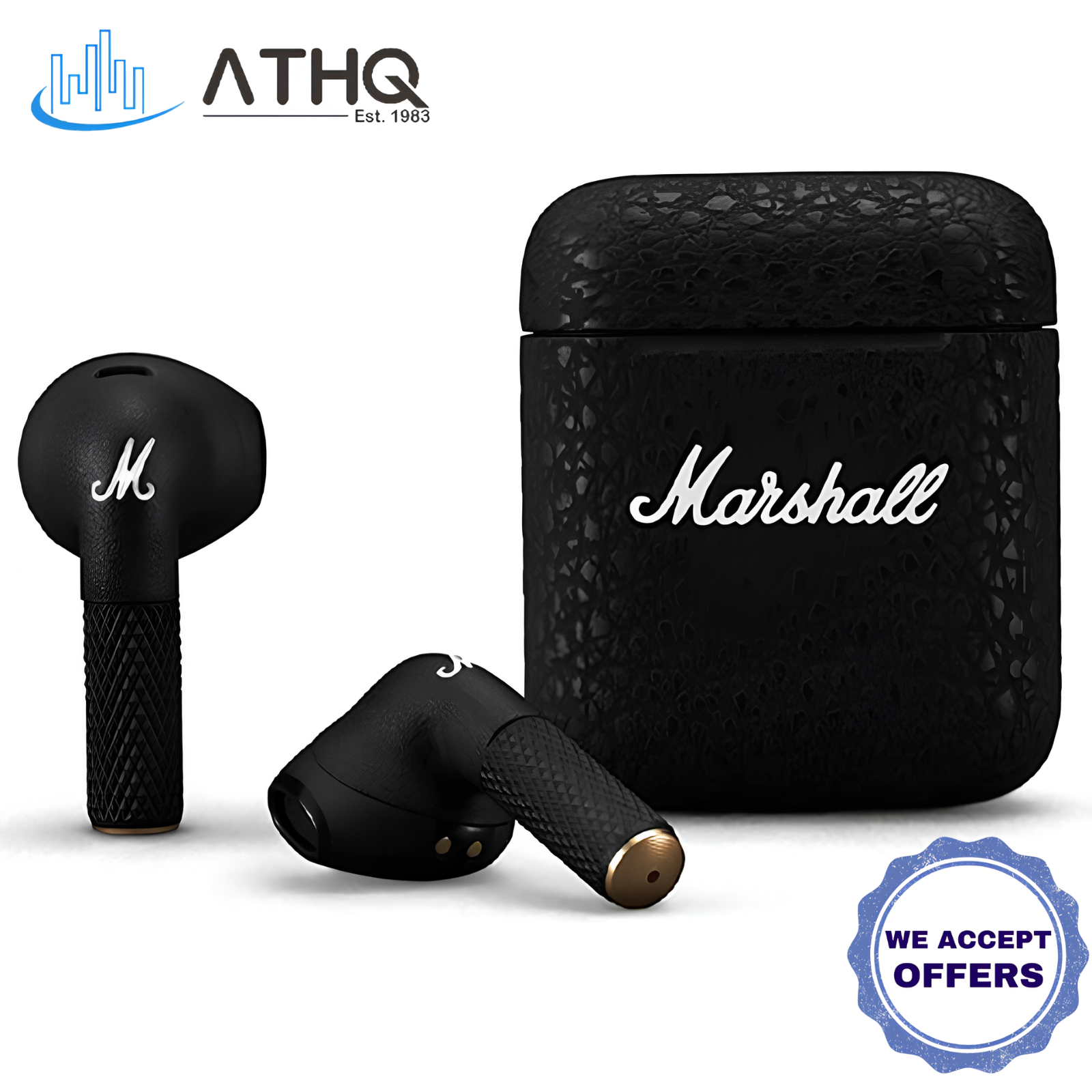 3【美品】【正規品 】Marshall Minor III Marshall Minor III Bluetooth Earbuds True Wireless In-Ear
