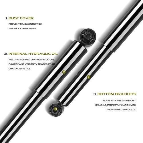 ウルトラカープ 2x Shock Absorber for Volvo XC90 2003 2004 2005-2014