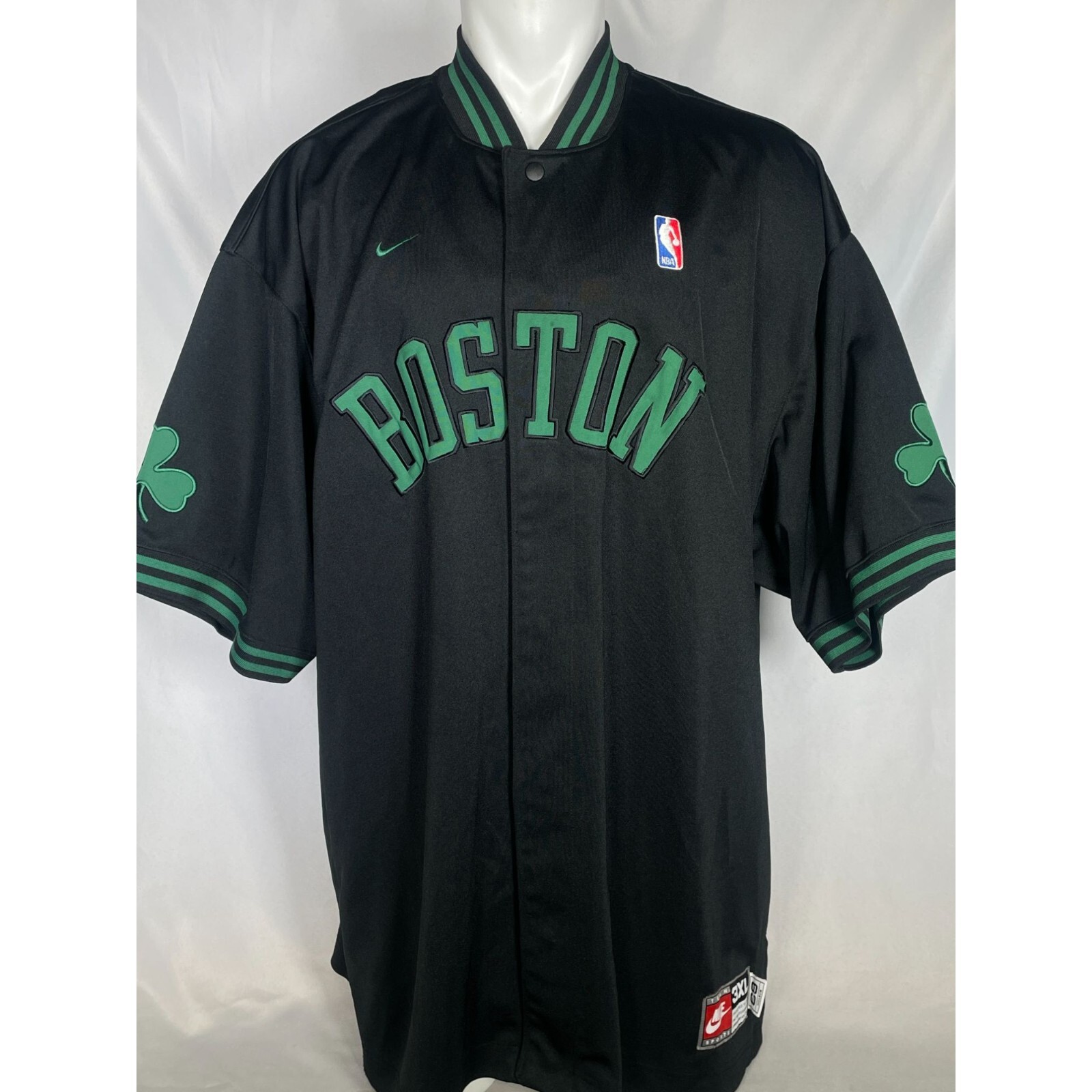 NIKE ウォームアップシャツ　XL　NBA　ボストン・セルティックス　グリーン NIKE ウォームアップシャツ XL NBA ボストン・セルティックス