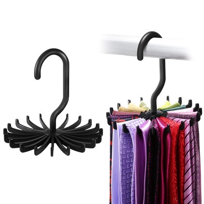 2 Pack Updated Twirl Tie Rack Belt Hanger Holder Hook for Closet Organizer St...