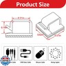 100PCS Cable Clips, Adhesive Wire Clips Organizer Cord Clips Management, Cable Staples Outdoor Strong for Wall, Desk, Christmas Lights, String Lights, Fairy Lights, Clear Glossy, Small