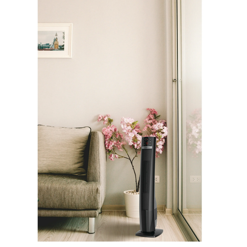 Lasko Oscillating 32" Ceramic Tower Space Heater 1500W Remote Control 8hr-Timer