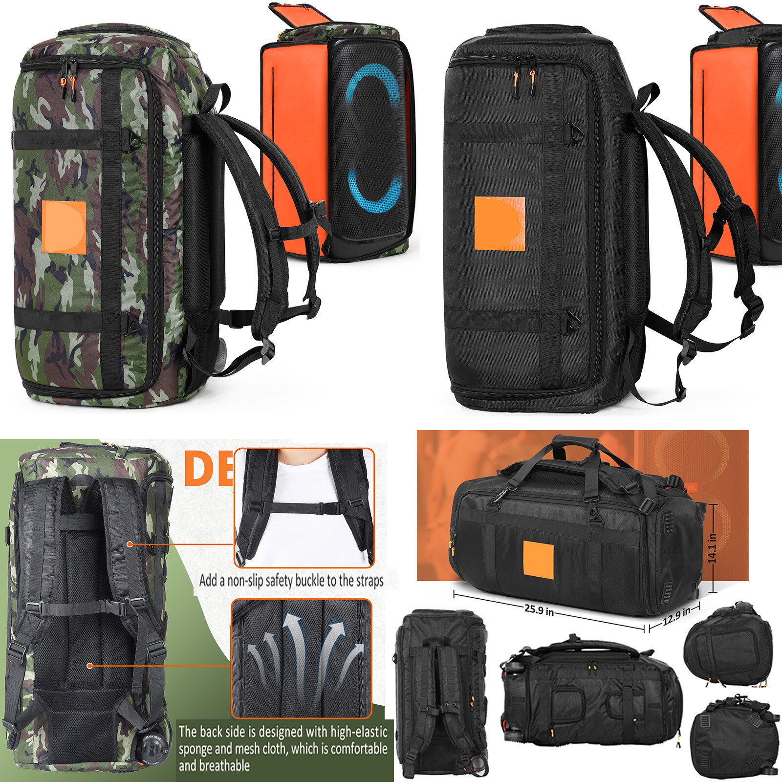 For JBL PARTYBOX 320 Bluetooth Speaker Storage Bag Travel Carrying