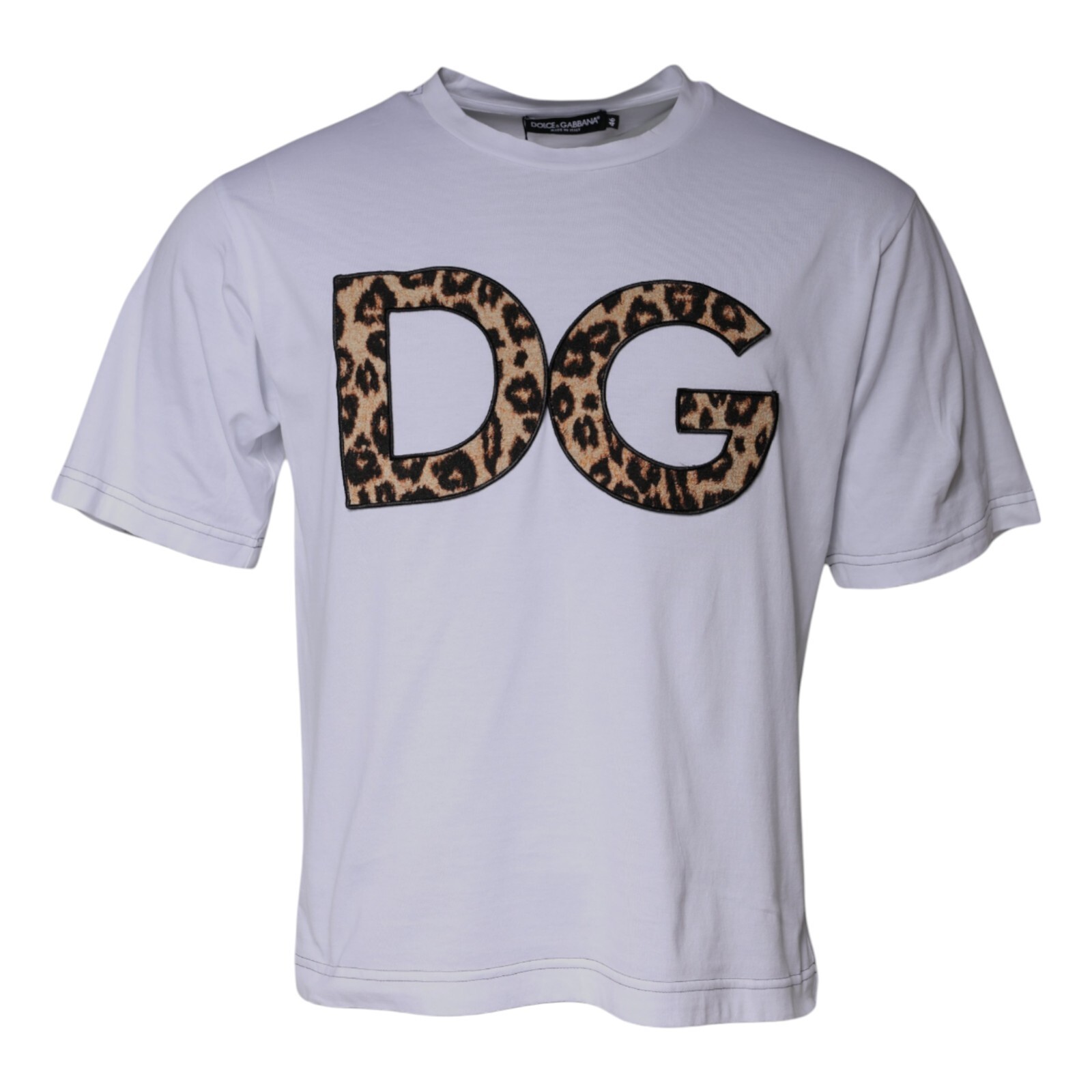 Футболка DOLCE & GABBANA Белая с логотипом DG, хлопковые шорты с рукавами IT46/US36/S 900 долларов США