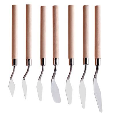 Palette Knife Scraper Spatula Set for Artist Oil Painting Knives Tools 7PCS/Set