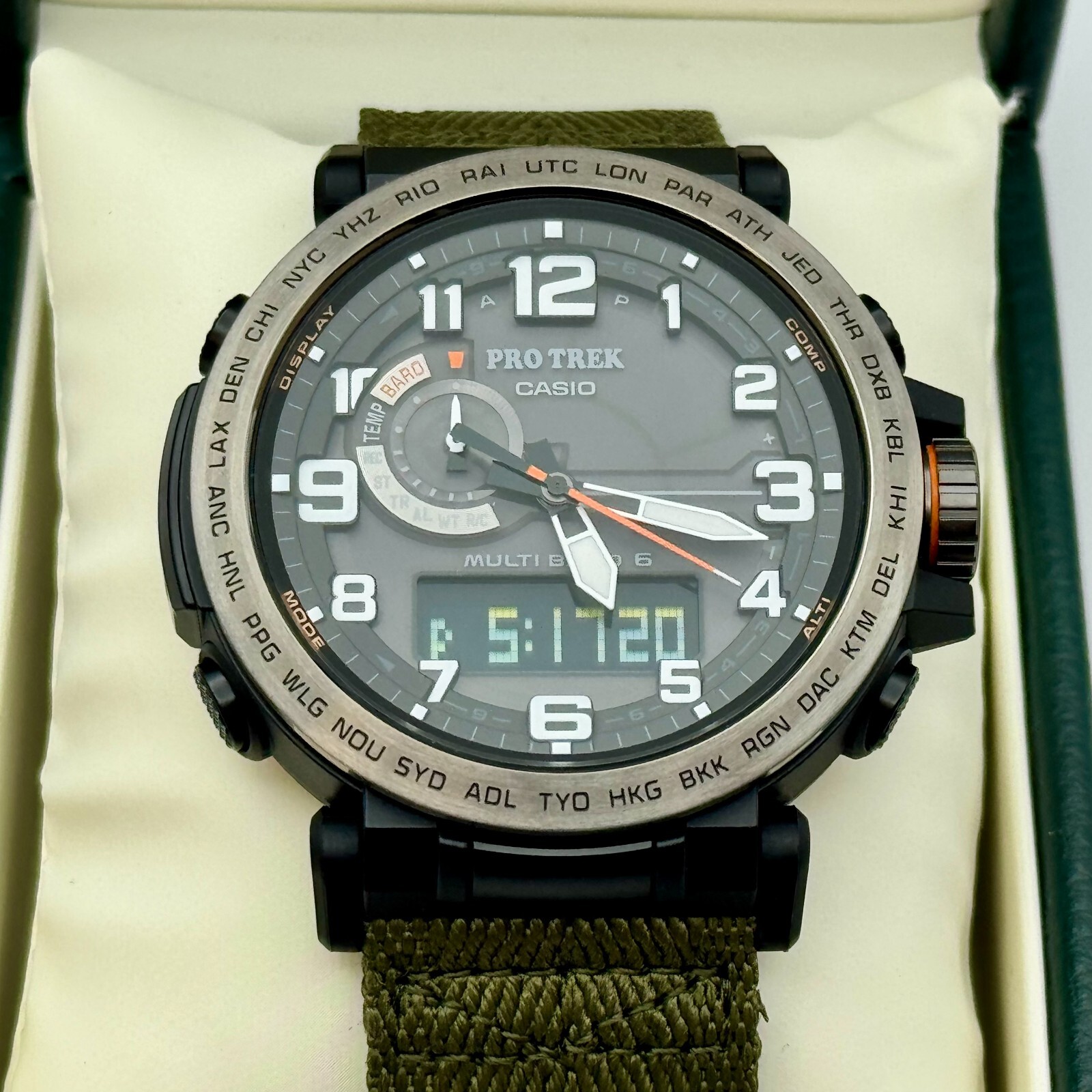 電波ソーラー トリプルセンサー PROTREK PRW-6600YB-3JF PRW-6600YB-3JF | CASIO