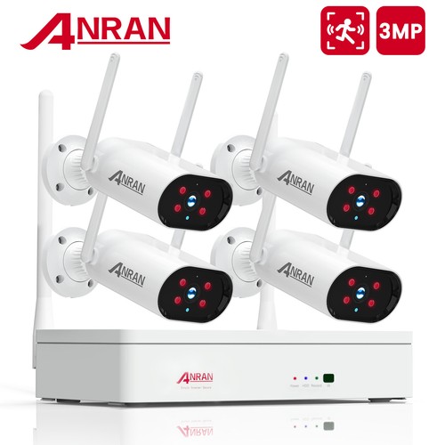 Audio Home 3mp/2k 8ch Nvr Outdoor Wifi Ir Cctv