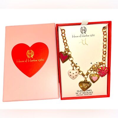 ◇VINTAGE HOLLYWOOD◇ 2way Essential Color Heart Necklace_VH ☆VINTAGE HOLLYWOOD☆ 2way Essential Color Heart Necklace_VH