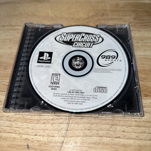 プレーステーション　セット SuperCross Circuit Playstation 1 PS1 2 CIB Black Label
