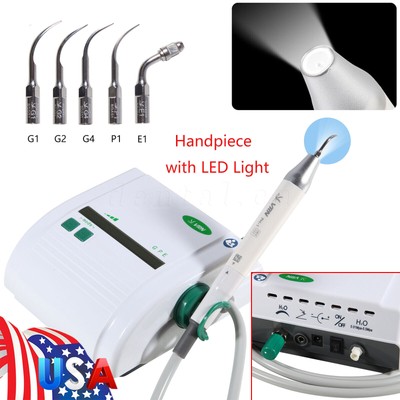 Woodpecker Style LED Dental Ultrasonic Piezo Scaler Optical Light Handpiece ENDO