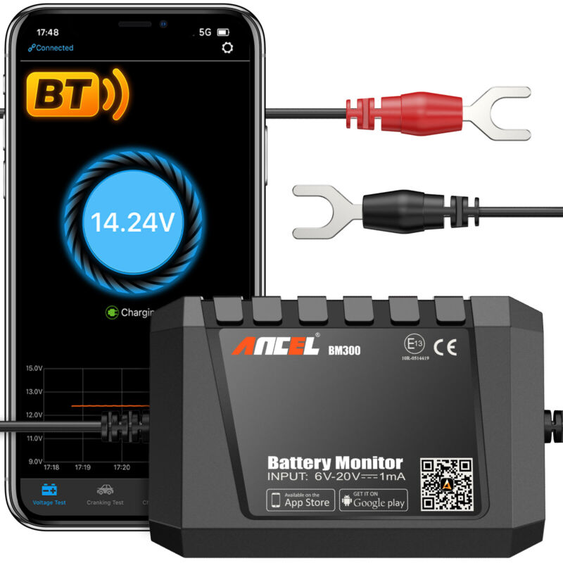 Ancel Bm300 Car 12v Battery Tester Charging Cranking Analyzer For Android Ios Us