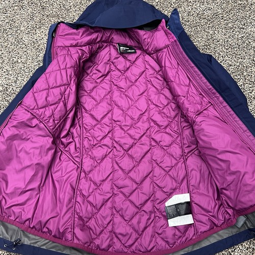 Pre-owned Marmot Womens Minimalist Component Blue Purple 3 In 1 Insulated Puffer Jacket S