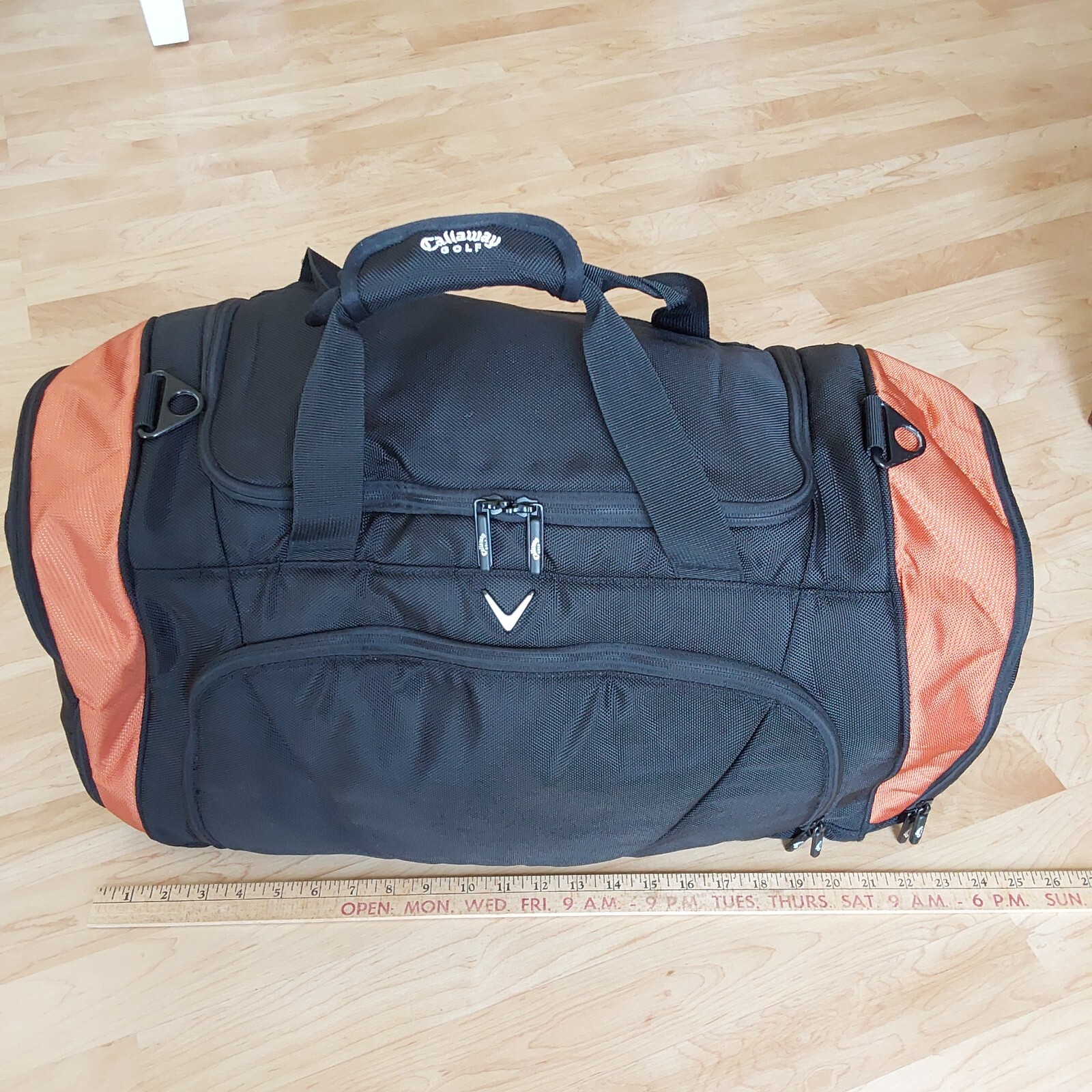Callaway Golf Bag Black/Copper zips/handles Duffle Gym Carry-on Luggage