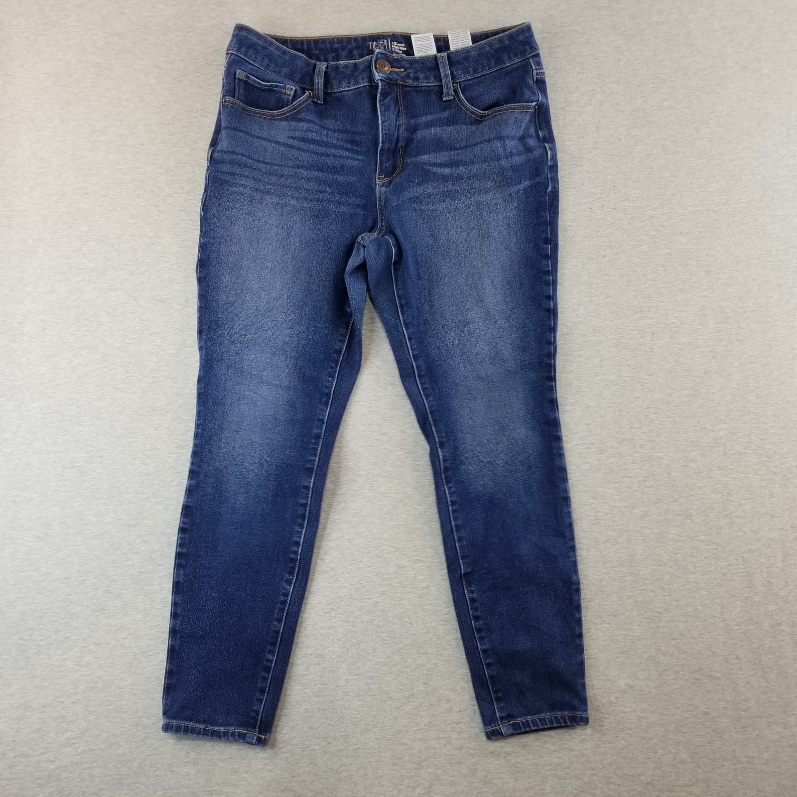 Time and Tru Jeans Women's Sz 12P High Rise Skinny Dark Wash Normcore Stylish