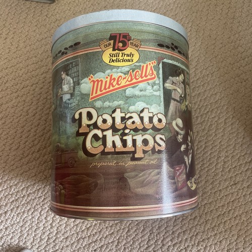 貴重！MUSSER'S POTATO CHIPS 缶アメリカンアンティーク Vintage Charles Chips 1lb Potato Chip Tin - Musser's Potato