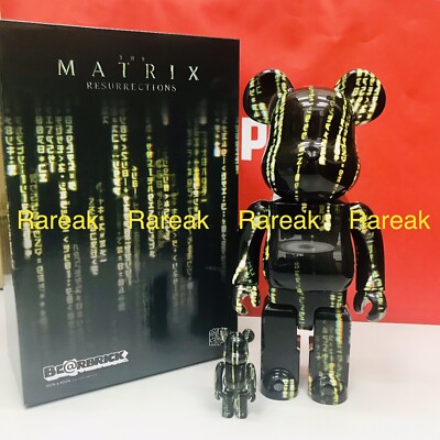Medicom Bearbrick The Matrix Resurrections Coding 400% + 100% Be@rbrick 2pcs