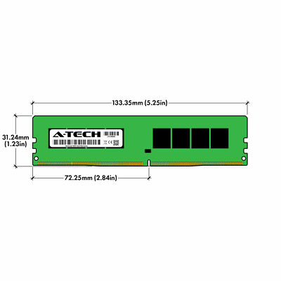 A-Tech 64GB 4x 16GB DDR4 2666 MHz Desktop PC4-21300 DIMM 288-Pin Memory RAM Kit