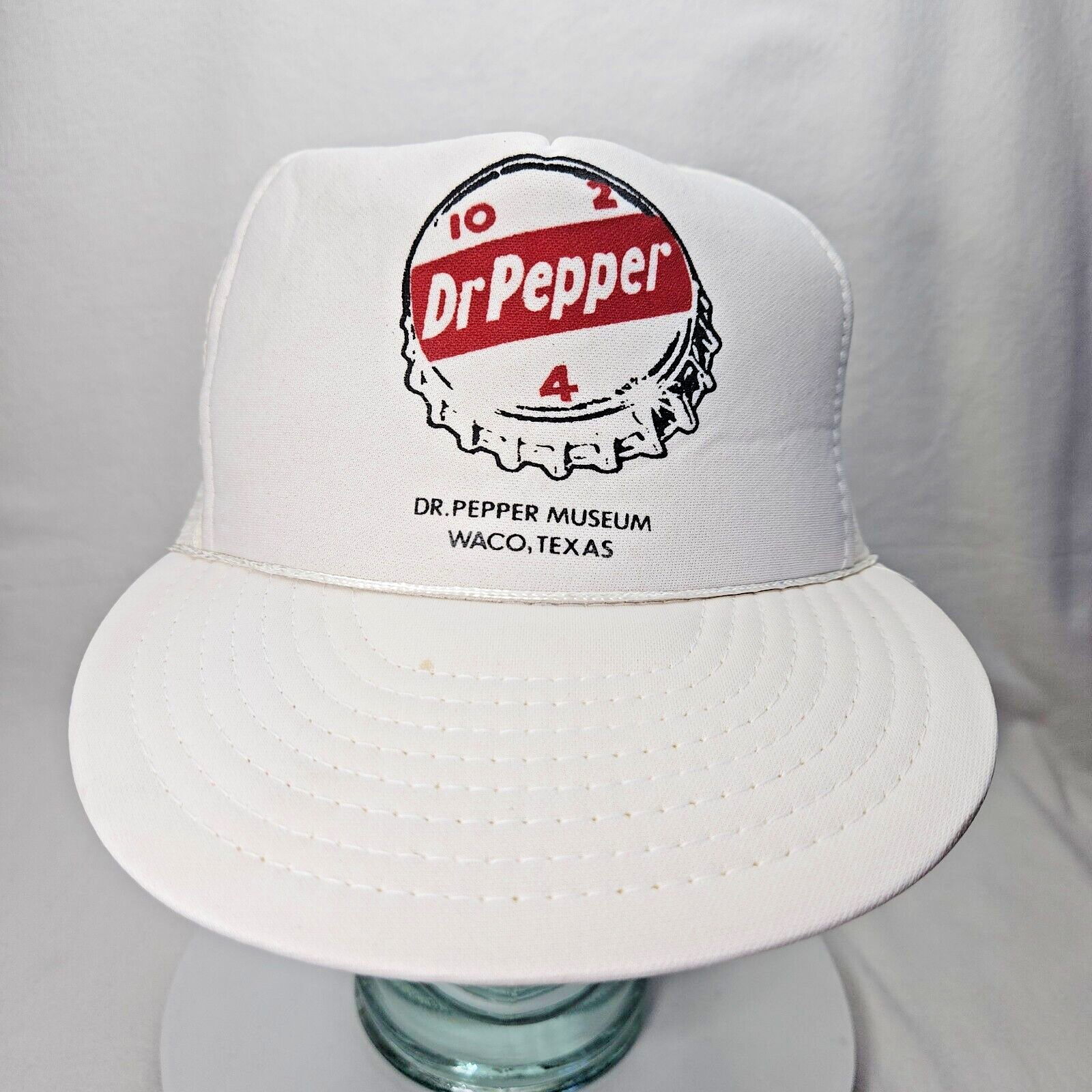 70s~ USA製 Vintage Long Bill Mesh Cap Vintage 80s Full Mesh Green Trucker Hat - Blank, Deadstock