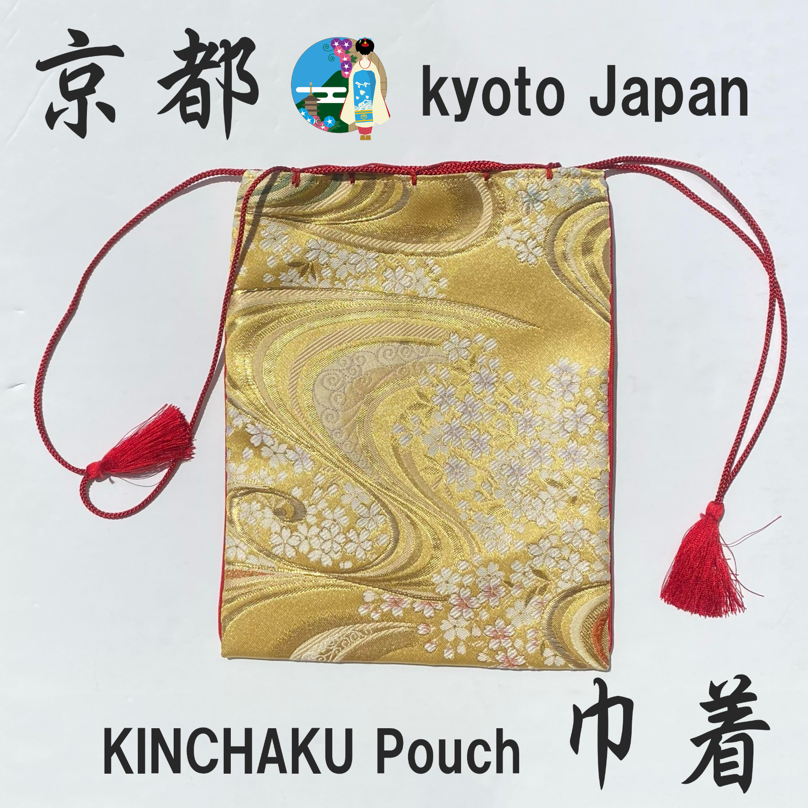 京都 KYOTO ＞ KINCHAKU Pouch / Drawstring bag / Japanese