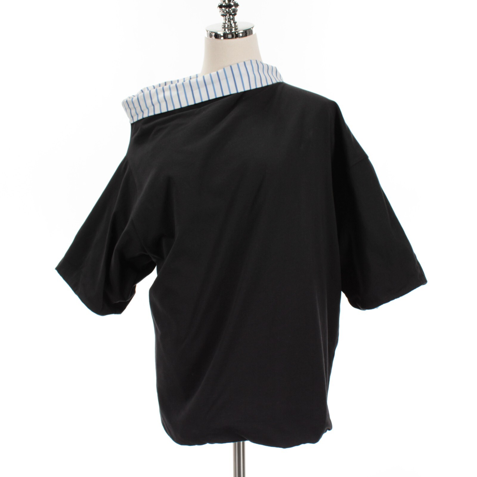 Dries Van Noten NWT Henessa Layered Asymmetrical Neck Top Sz
