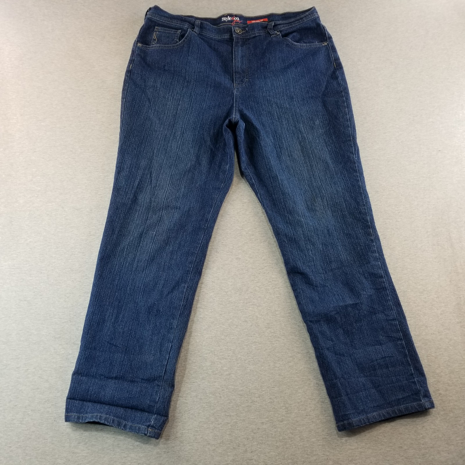 Style & Co Jeans Women's Sz 16S Natural Fit Dark Wash High Quality Cute Trendy