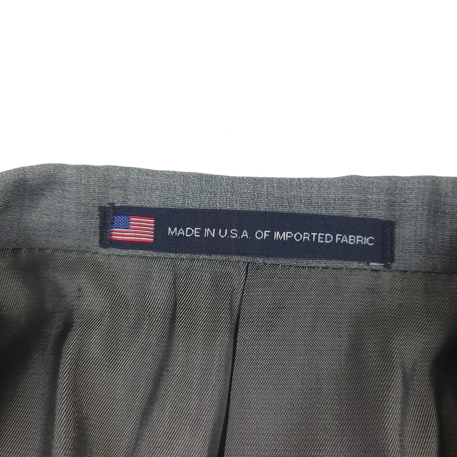 HART SCHAFFNER MARX $895 HART SCHAFFNER MARX BROOKLYN FIT SOLID GRAY WOOL SUIT MENS SIZE 42L X 36