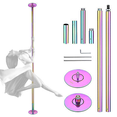 9FT Stripper Pole 45MM Dancing Pole Kit Spinning Static for Party Club Fitness
