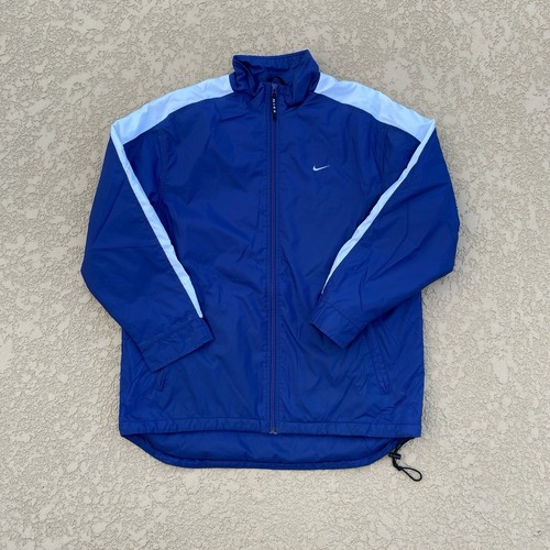 Nike ネイビー/ホワイト ジャケット Sサイズ ナイキ NIKE ジャケット ジャージ サッカー プリント ワッペン