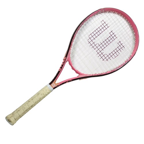 wilson ブルゾン【ディープピンク】 Wilson Hope Pink Tennis Racquet 4 1/4” L2 Cure Breast Cancer