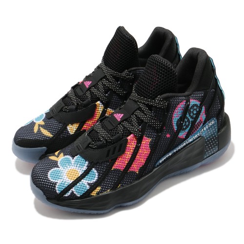 adidas Dame 7 Damian Lillard Day Of The Dead черные мужские баскетбольные кроссовки FZ3189