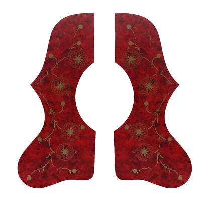 Left and Right J-200 SJ-200 Style Acoustic Guitar Pickguard Self-adhesive Red