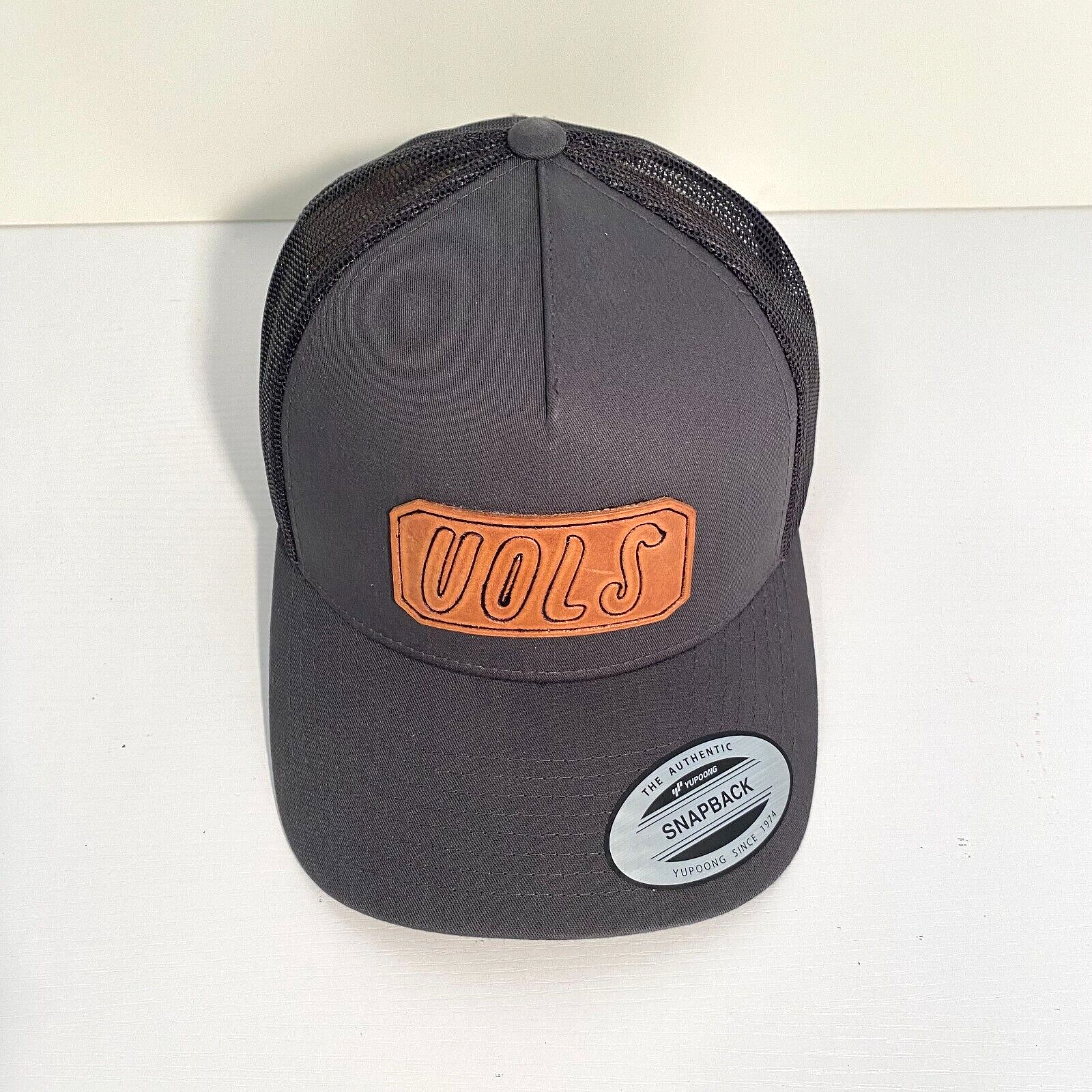 Custom Trucker Hat Tennessee Volunteers Black/Gray Snapback