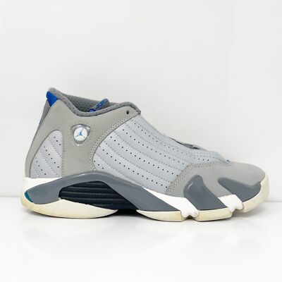 

Nike Boys Air Jordan 14 487524-004 Серые баскетбольные кроссовки, размер 5,5 лет, Серый, Air Jordan 14