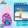 Disney Stitch Bath Towel with Hood for Kids Teenagers Absorbent Cozy Poncho Hooded Beach Towel Wrap for Beach Pool Swimming Bath Vacation Essentials (Pink Stitch, 10-13 Years)