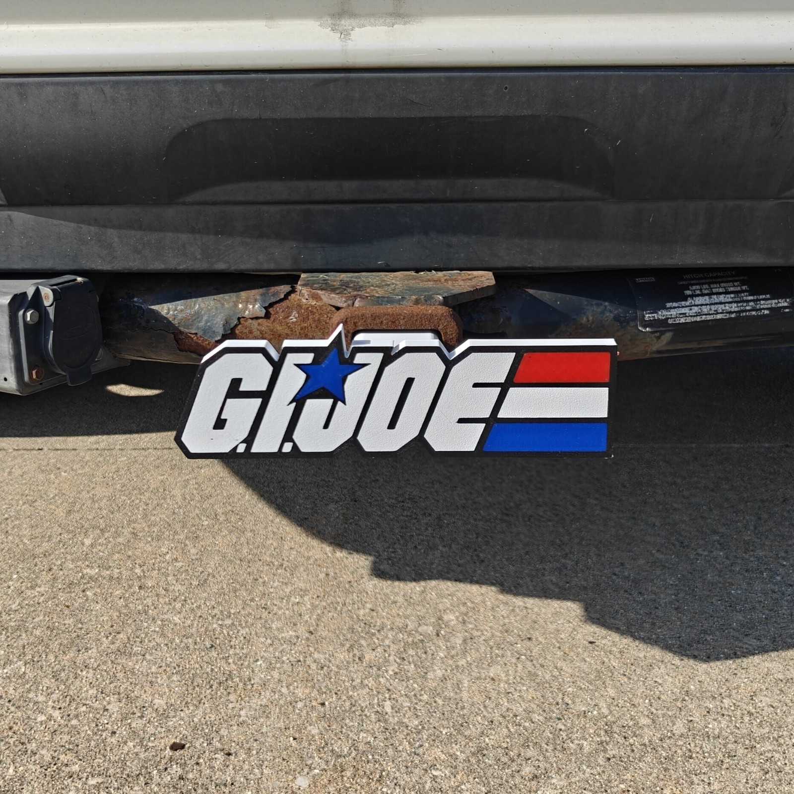 GI JOE 2" Trailer Hitch Cover Receiver for all Vehicles