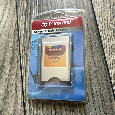 Transcend CF to PCMCIA CompactFlash Adapter TSOMCF2PC PC Card Factory Sealed