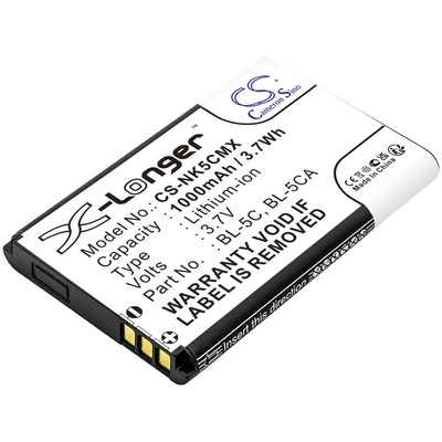 Battery for REFLECTA X7-Scan NOKIA BL-5C OLYMPIA Viva BL-6SP GOGROOVE SonaWAVE