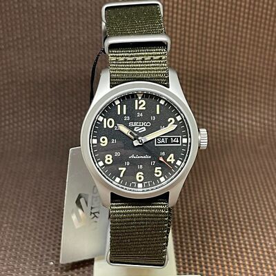 SEIKO SEIKO 5 SPORTS SRPJ85K1 FIELD SPORTS STYLE NYLON GREEN AUTOMATIC MEN'S WATCH
