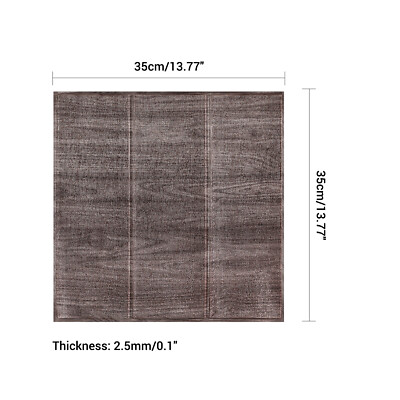 5-50Pcs 3D Wall Sticker Wood Grain Self-adhesive Wallpaper Decoration Waterproof