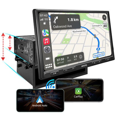 ATOTO F7 XE Car Stereo Double-Single DIN Adaptive Wireless CarPlay/Android Auto