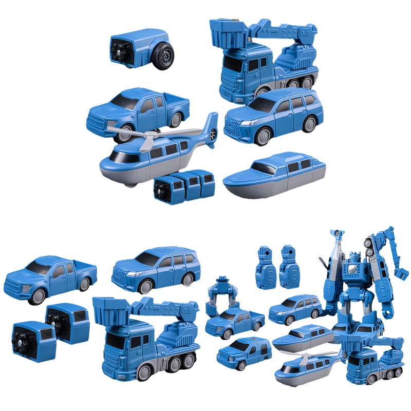 8/16/26PCS Construction Vehicle Toys Magnetic Transforming C