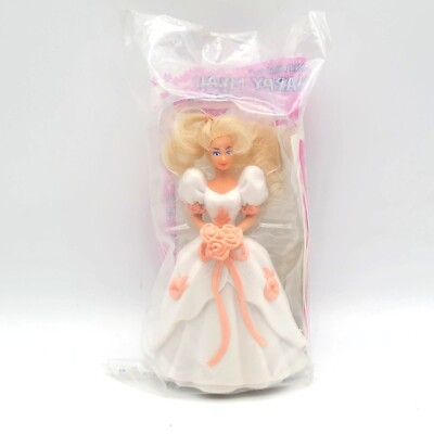 1992 Romantic Bride Barbie McDonald's Happy Meal Toy Mattel Style Hair HTF  VTG