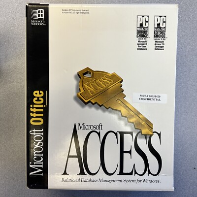 Microsoft Office Access Version 2.0 Relational Database Management System 1994