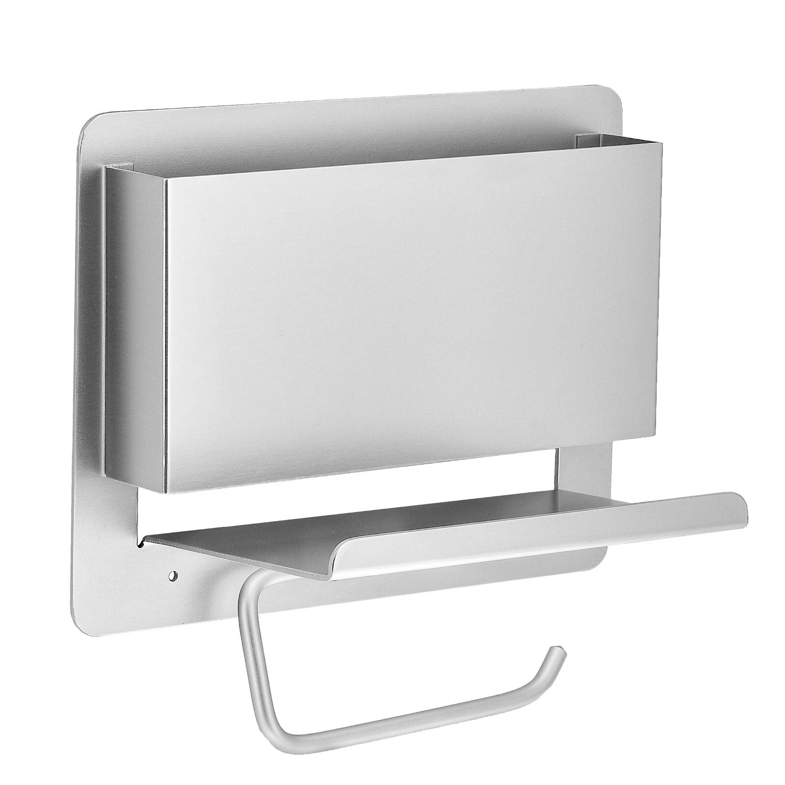 Porte-Rouleau de Papier WC avec Support de T/él/éphone pour Salle de Bain L/&HM Porte-Papier Toilette Mural avec Etag/ère de Rangement en 304 Acier Inoxydable
