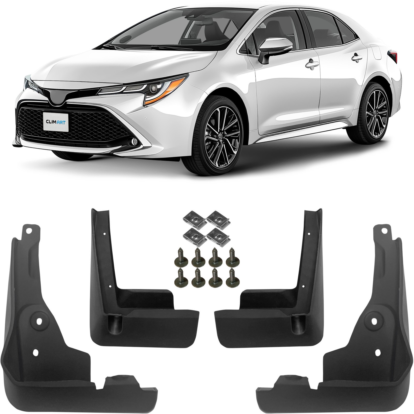Splash Guards Mud Flaps Front Rear for 2020-2026 Toyota Corolla Sedan