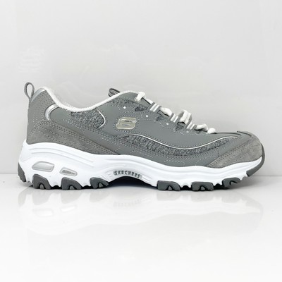 

Skechers Womens D Lites 11936 Серые повседневные кроссовки, размер 8,5, Серый, D Lites
