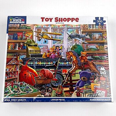 White Mountain Toy Shoppe Shop Puzzle 500 Pieces #1584A - Sealed