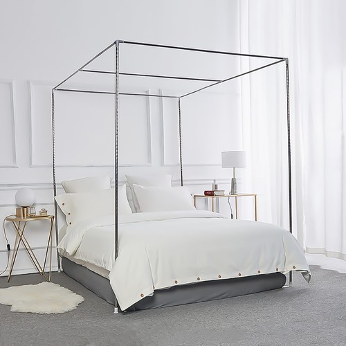 4 Corner Bed Canopy Frame Stainless Steel Post Mosquito Nett